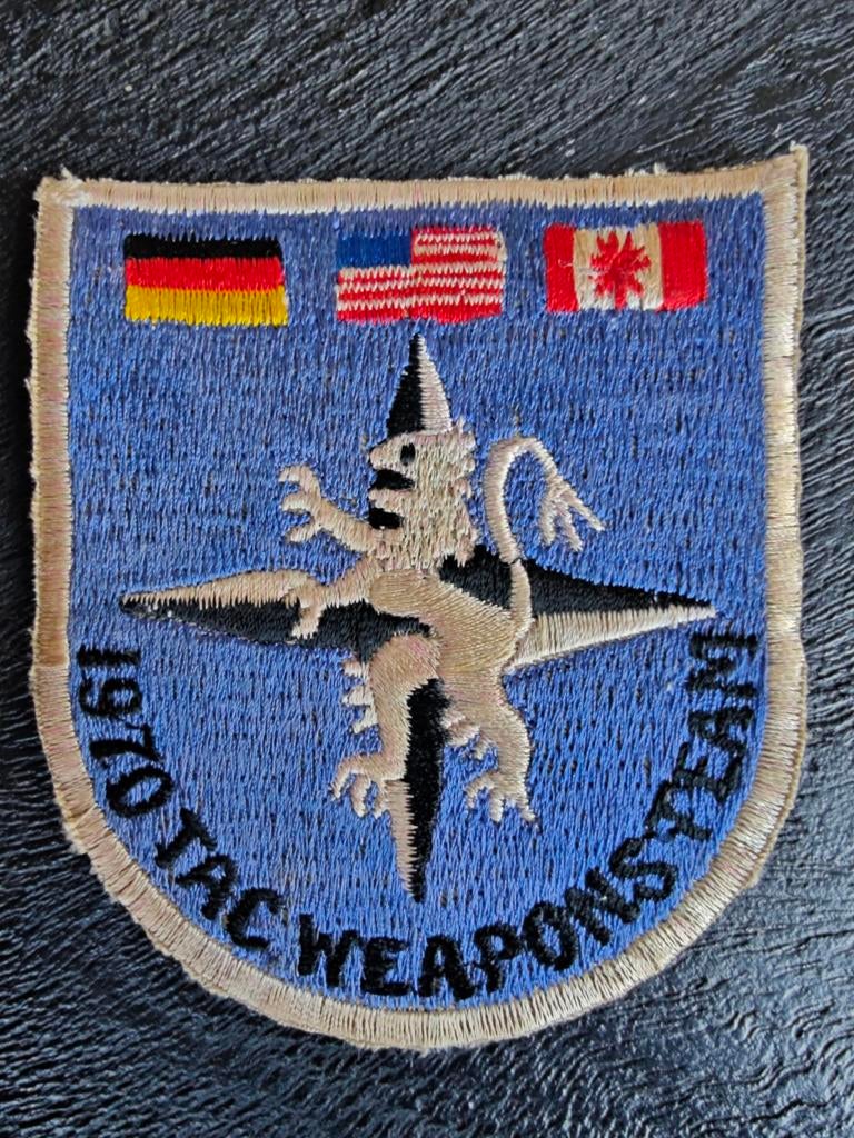 USAF 1st Tactical Fighter Wing 1970 TAC Weapons Team jaren 8, Ophalen of Verzenden, Luchtmacht, Amerika, Embleem of Badge