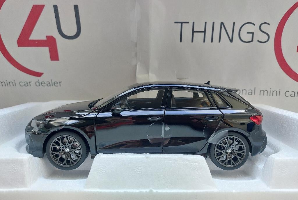 Norev 1:18 Audi RS3 2025 myth black nieuw in verpakking, Hobby en Vrije tijd, Modelauto's | 1:18, Ophalen of Verzenden, Nieuw