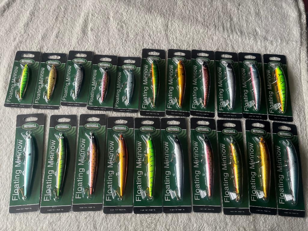 adv 918 / NIEUW mixset 21 blisters kunstaas MITCHELL, Ophalen of Verzenden, Nieuw, Overige typen