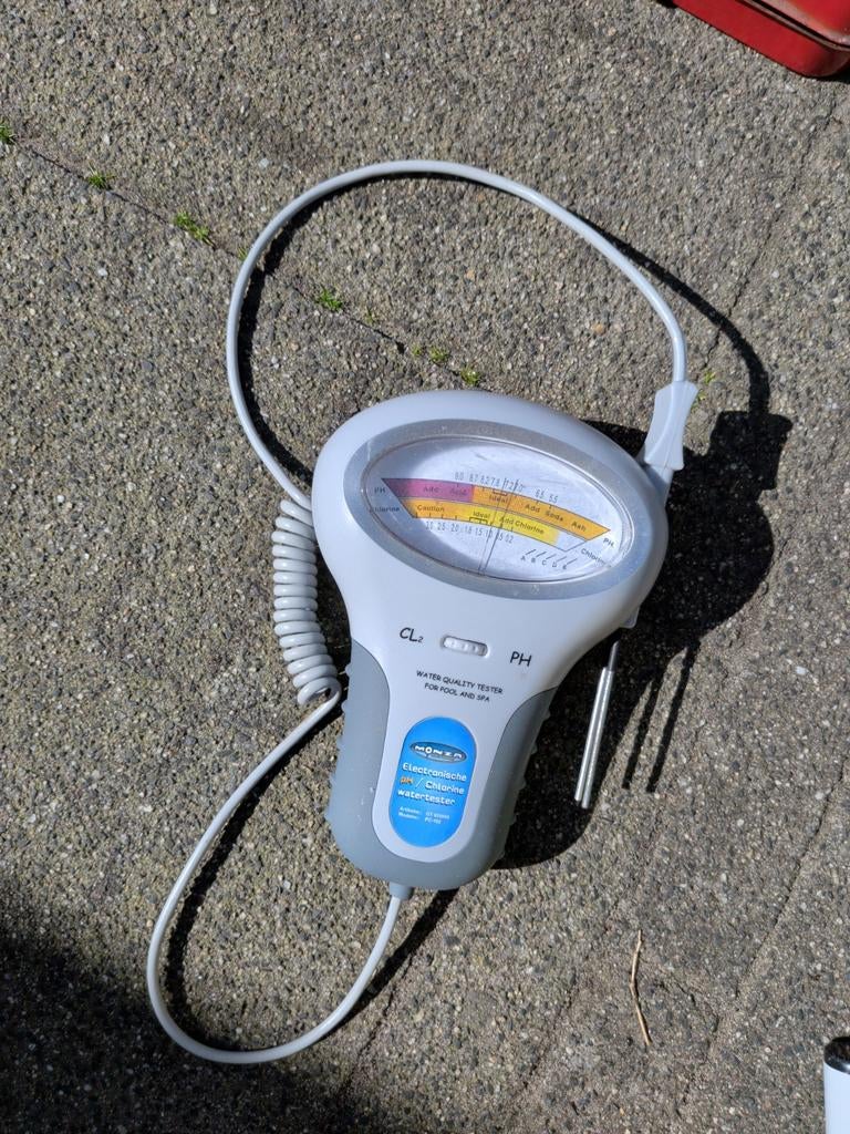 Elektronische pH/Chloor Water Tester voor Vijver/Spa, Ophalen, Gebruikt, Overige typen