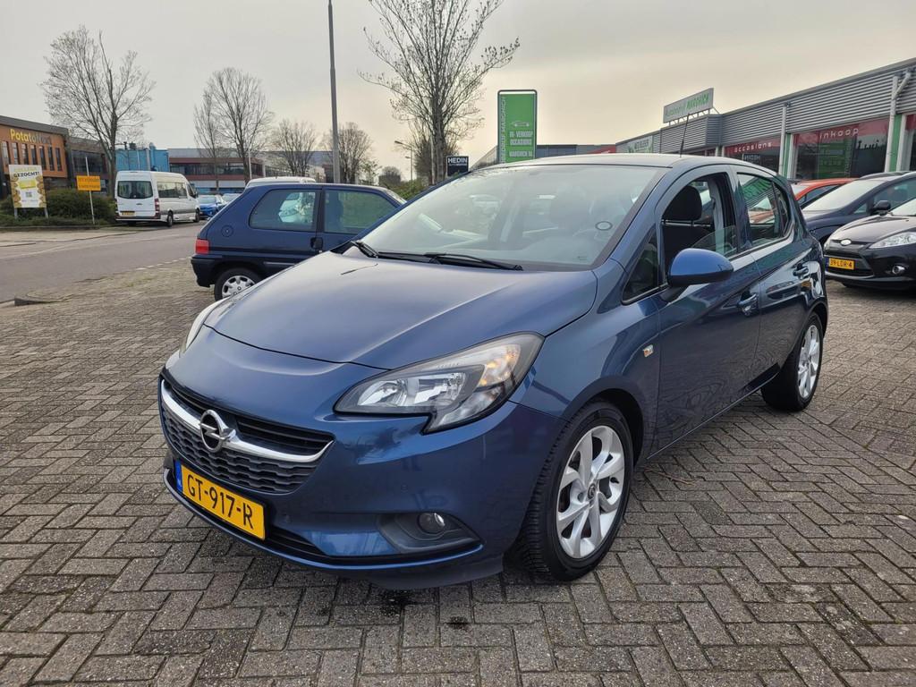 Opel Corsa 1.0 Turbo Edition|5-DEURS|CRUISE CONTROL|AIRCO|le, Voorwielaandrijving, Gebruikt, Euro 6, Blauw