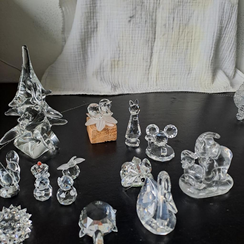 Verzameling van diverse glazen beeldjes, Antiek en Kunst, Antiek | Glas en Kristal, Ophalen