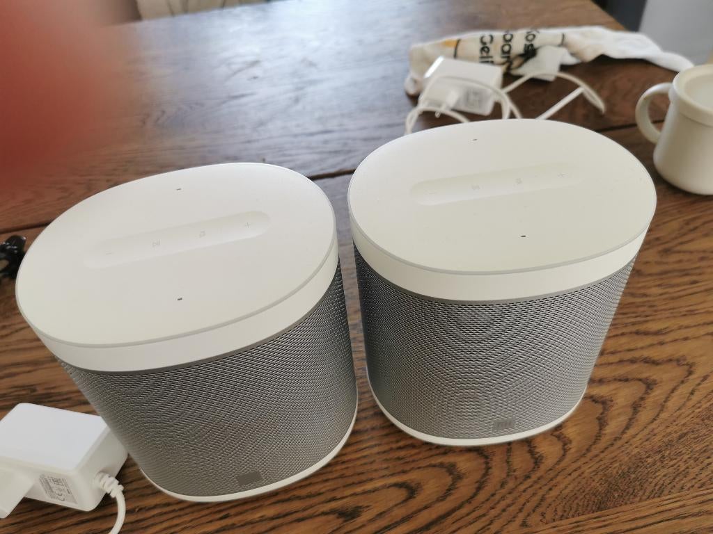 2 Xiaomi Mi Smart Speakers met Google Assistant, Overige merken, Ophalen of Verzenden, Zo goed als nieuw, Minder dan 60 watt
