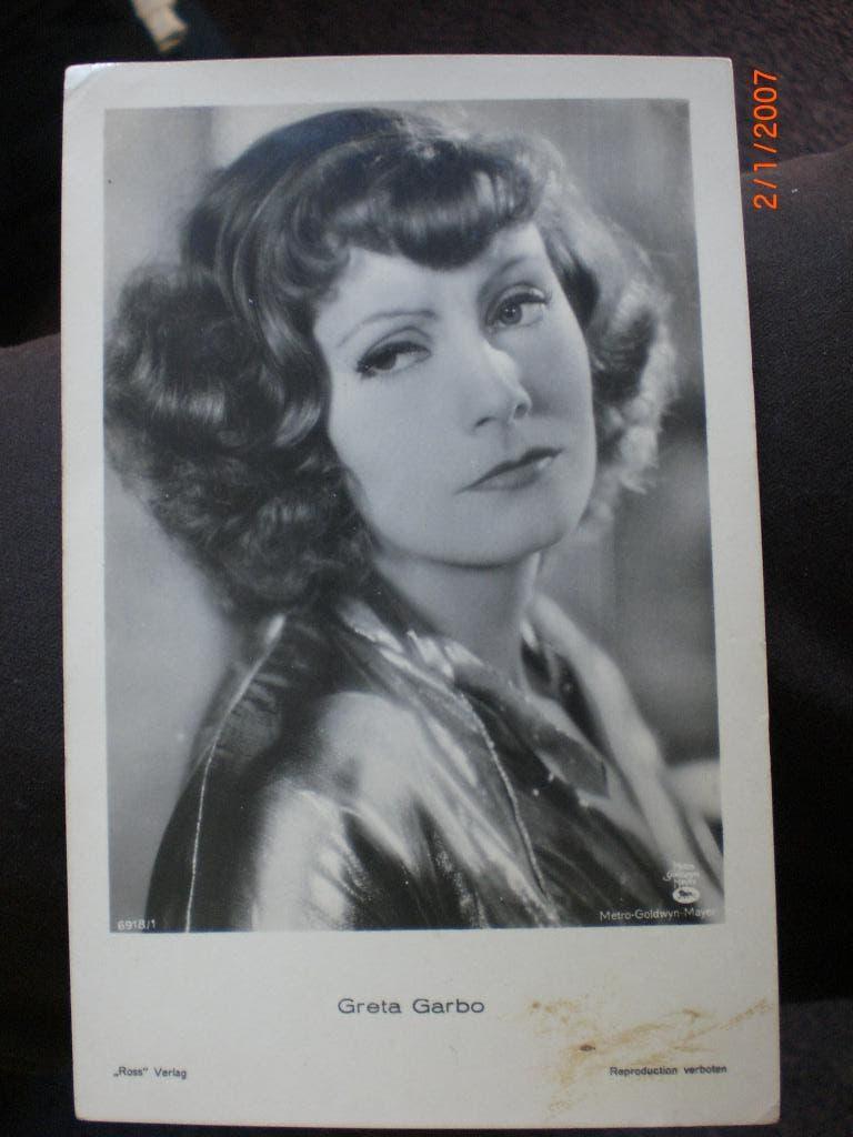 kaart Greta Garbo 6, Ophalen of Verzenden, 1920 tot 1940, Ongelopen, Sterren en Beroemdheden