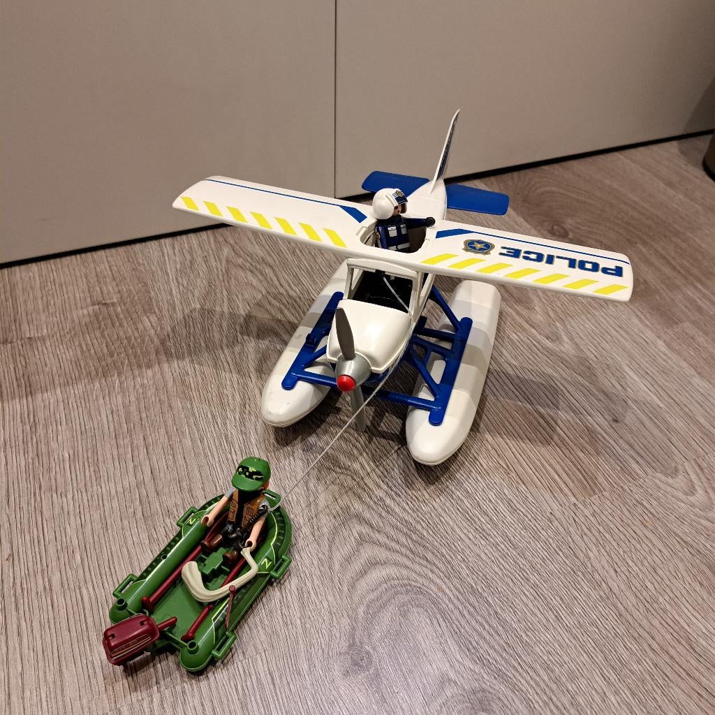Politievliegtuig, Ophalen, Gebruikt, Los playmobil