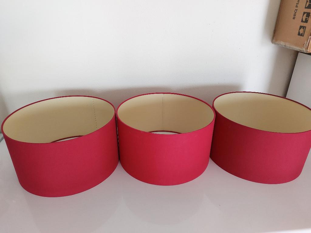 Lampenkap rood, Huis en Inrichting, Lampen | Lampenkappen, Ophalen, Rond, Zo goed als nieuw, Minder dan 25 cm