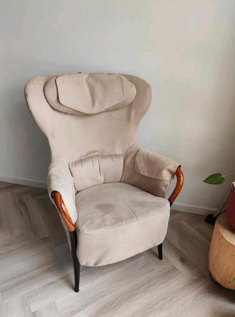 Designer Fauteuil Giorgetti | Nieuwprijs €2000+, Huis en Inrichting, Fauteuils, Ophalen of Verzenden, Gebruikt, 100 tot 125 cm