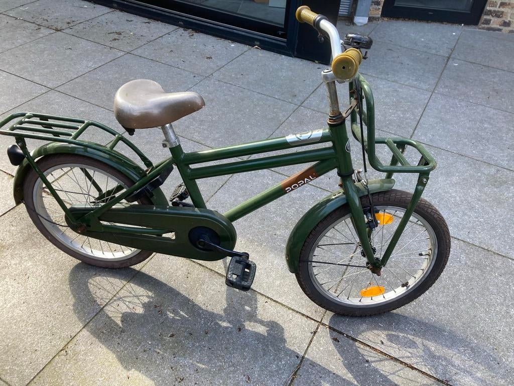 Popal kinderfiets groen 14 inch, Ophalen of Verzenden, Gebruikt, Minder dan 16 inch