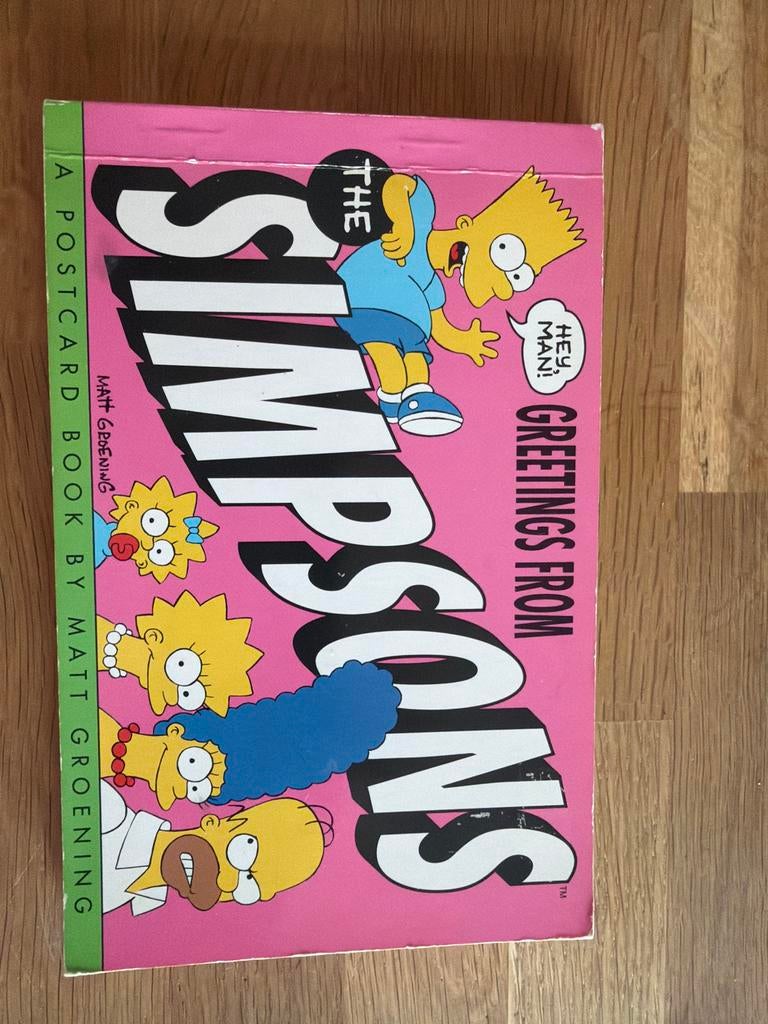 The Simpsons Ansichtkaarten Boek - Compleet, Ophalen of Verzenden, 1980 tot heden, Ongelopen, Cultuur en Media