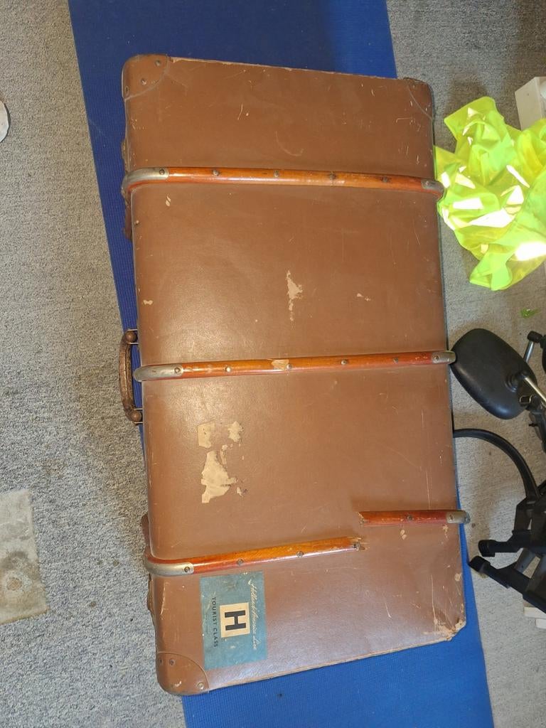 Vintage koffer. Met holland Amerika sticker, Ophalen of Verzenden, 50 tot 100 cm, Minder dan 50 cm, Minder dan 50 cm