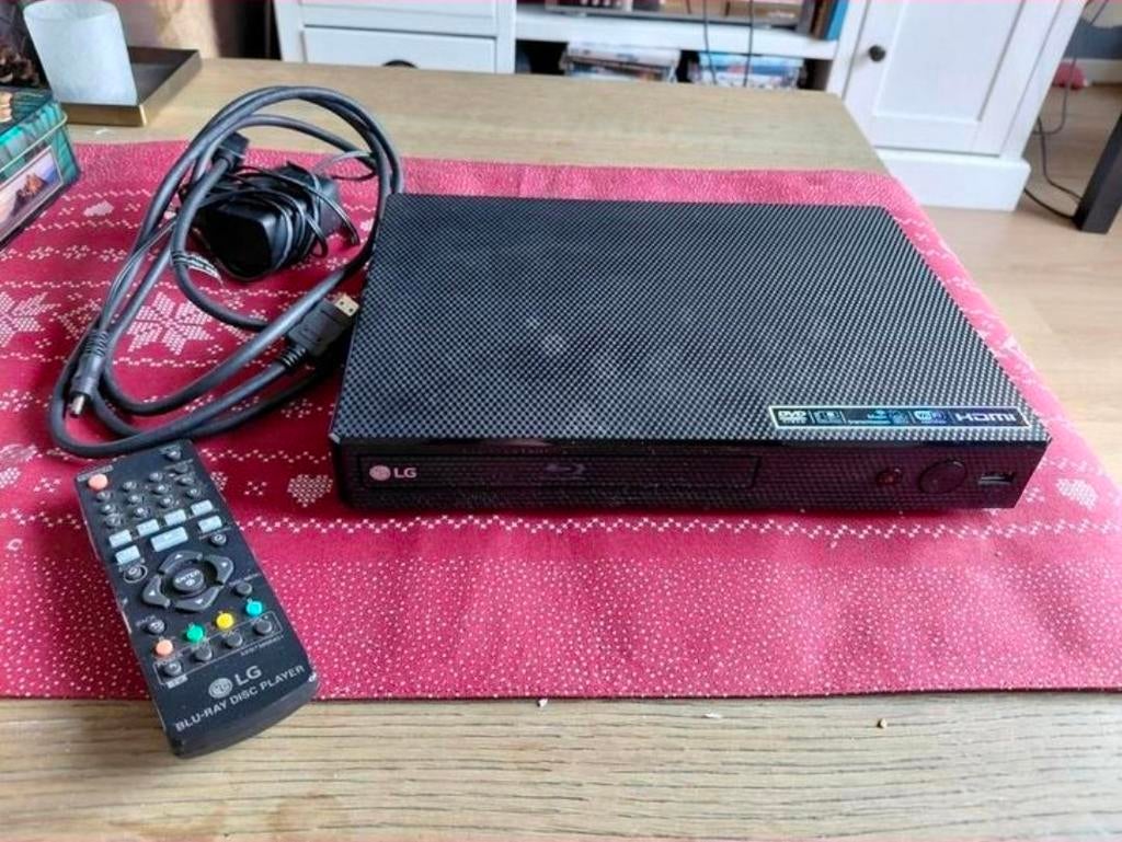 LG BP350 Blu-ray speler met doos, handleiding, kabels enz., Ophalen of Verzenden, Gebruikt, LG