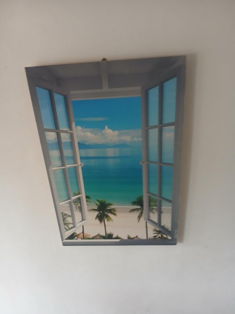 Schilderij tropisch, Ophalen