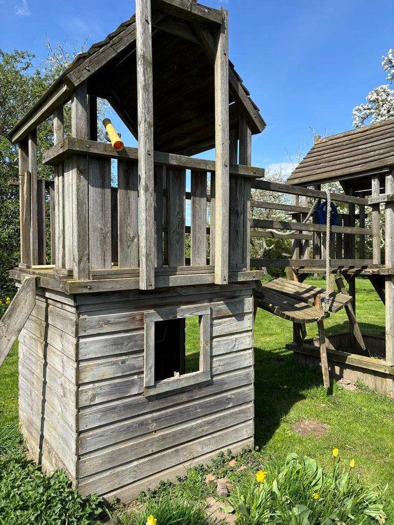 Speelguis met glijbaan, opknapper, Ophalen of Verzenden