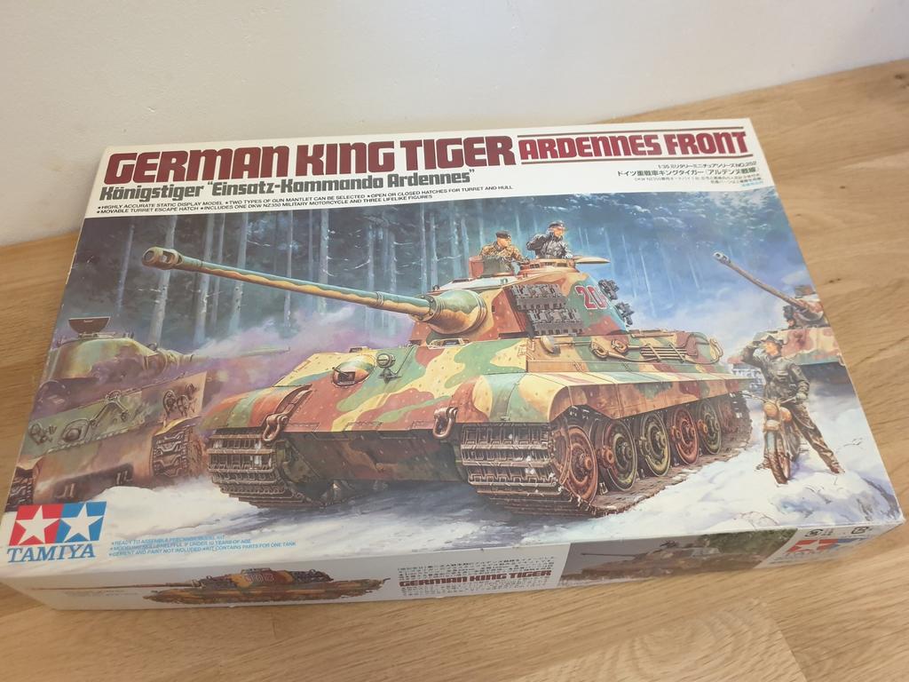 Tamiya 1:35 King Tiger “Ardennes Front”, Tank, 1:32 tot 1:50, Nieuw, Ophalen of Verzenden