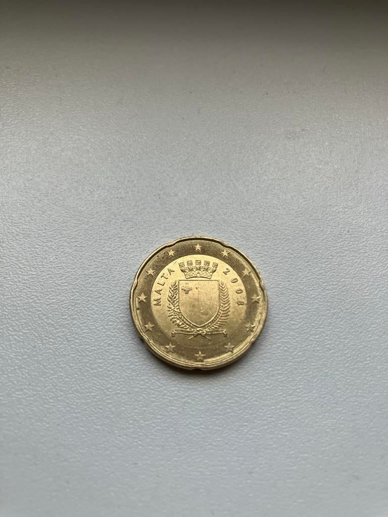 Malta 20 cent munt 2008, Postzegels en Munten, Munten | Europa | Euromunten, Ophalen of Verzenden, Malta, 20 cent, Losse munt