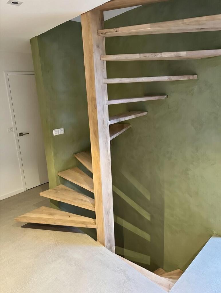 Eiken trappen, op maat gemaakte wentel, Ophalen of Verzenden, Nieuw, Trap, 2 tot 4 meter