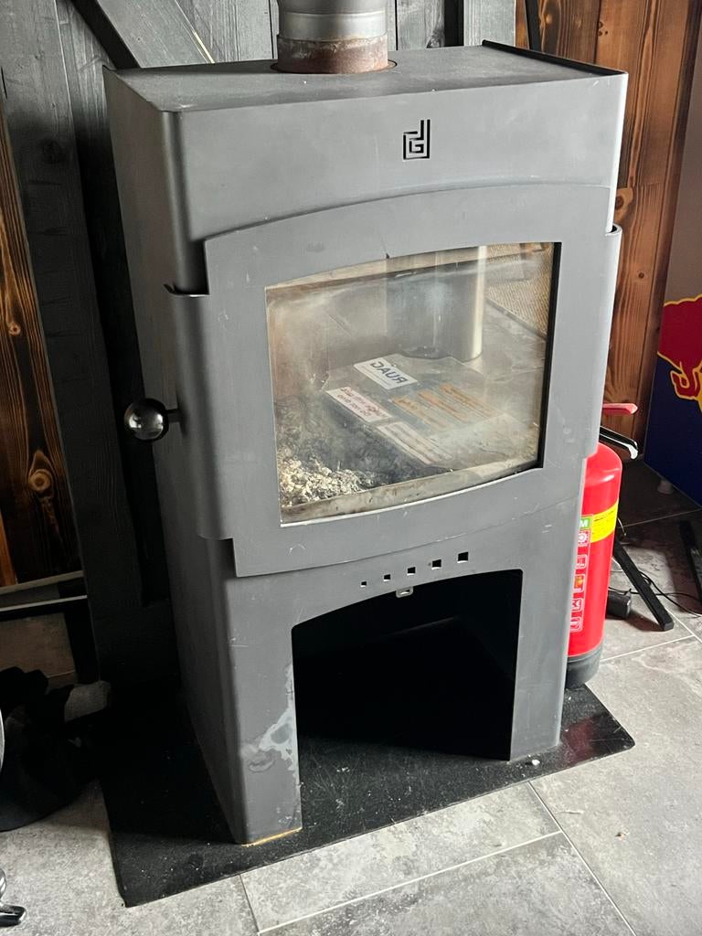 Stijlvolle dik geurts Houtkachel, Gebruikt, Houtkachel, Ophalen of Verzenden, Vrijstaand