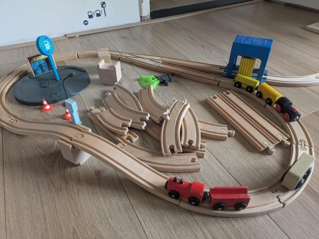 houten treinbaan, Ophalen, Gebruikt, Overige typen