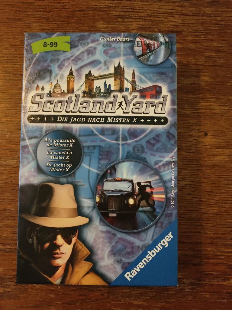 Te koop/ruil De jacht op Mister X/Die Jagd nach Mister, Ophalen, Zo goed als nieuw, Ravensburger, Een of twee spelers