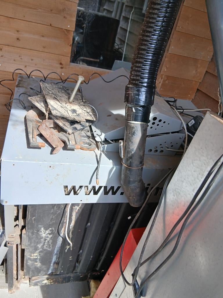 Pellet cv kachel 35 kW, Huis en Inrichting, Kachels, Gebruikt, Vrijstaand, Pelletkachel, Hout, Ophalen