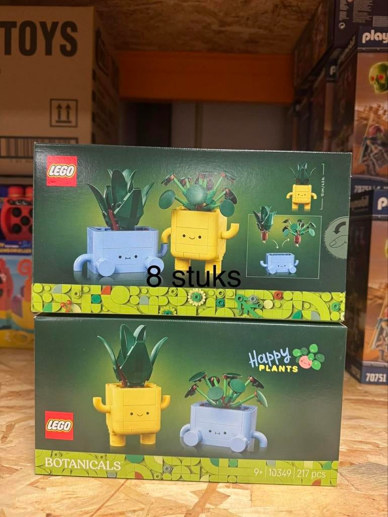 LEGO Botanicals Happy Plants Set (8 stuks) - Nieuw in doos, Ophalen of Verzenden, Nieuw, Complete set, Lego