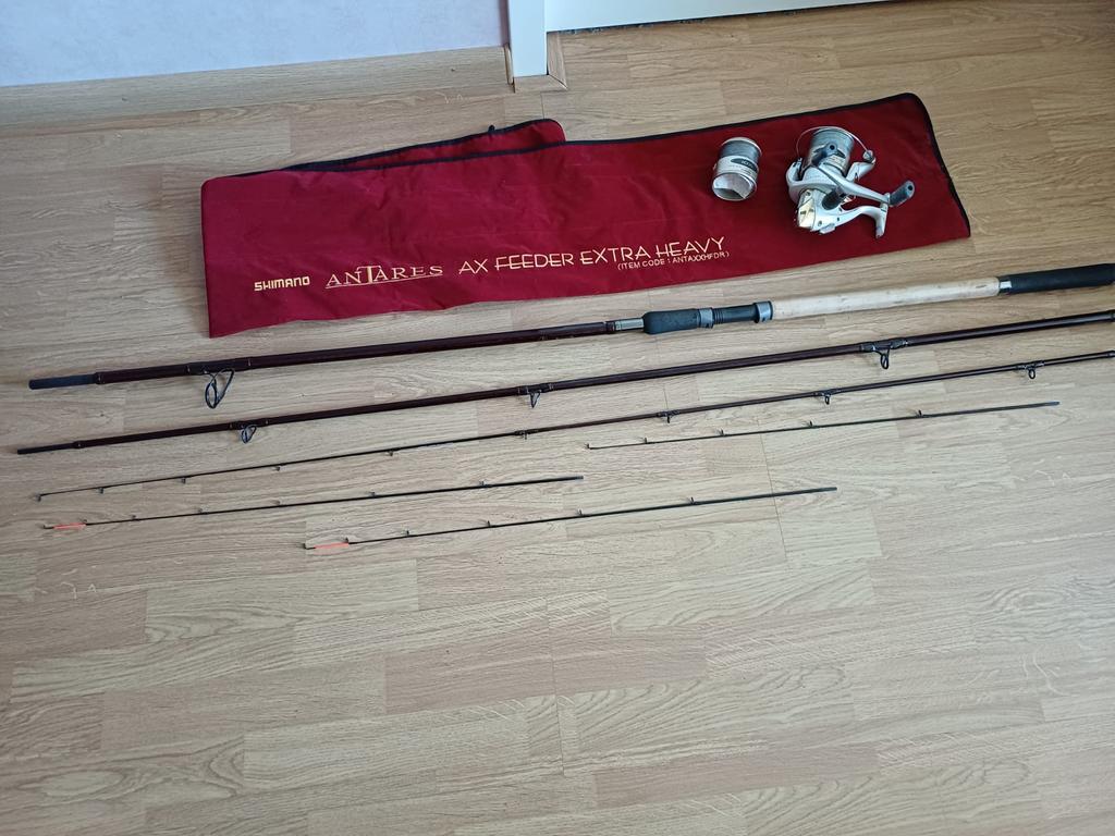 Shimano Antares AX Feeder Extra Heavy + Stradic 6000, Ophalen, Gebruikt, Complete hengel