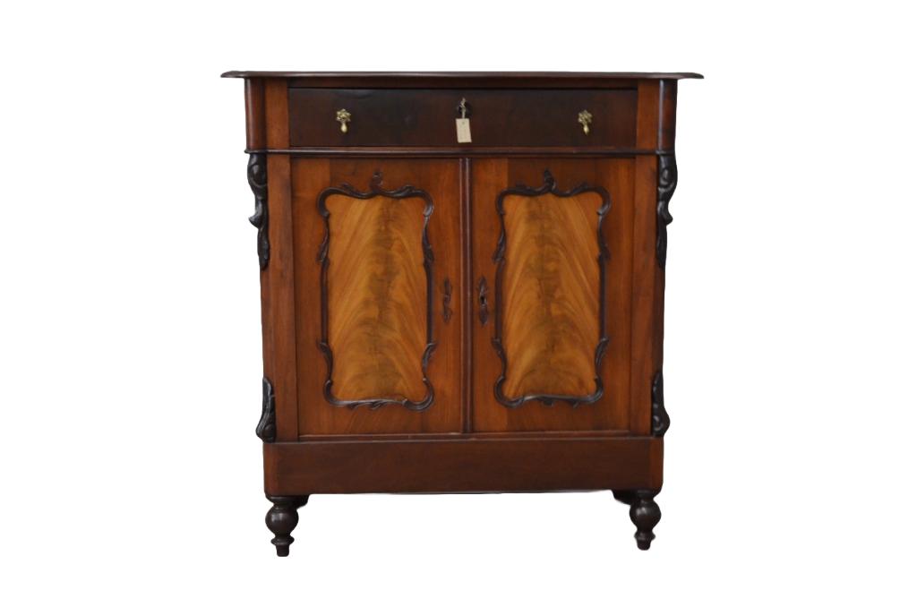 Antieke biedemeier mahonie commode, Antiek en Kunst, Ophalen of Verzenden