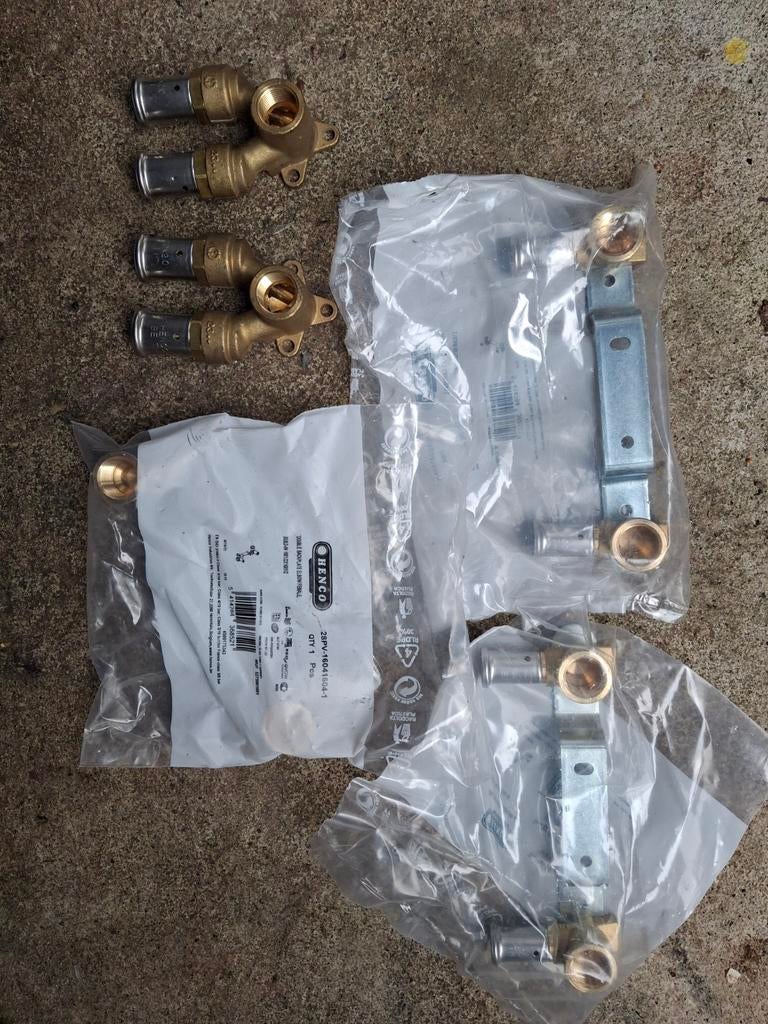 Henco Muurplaat Dubbel - Nieuw in verpakking, Ophalen of Verzenden, Nieuw, Rvs, Overige typen