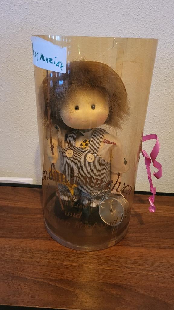 Unieke Vintage Sandmännchen Muziekdoos - Visser - Als Nieuw, Verzamelen, Ophalen of Verzenden, Zo goed als nieuw, Pop