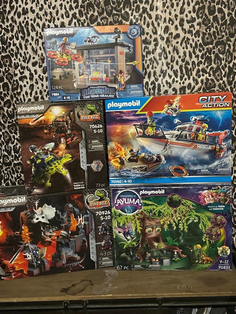 Nieuwe Playmobil sets - Dragons, Dino Rise, City Action, Ayu, Ophalen of Verzenden, Nieuw, Complete set