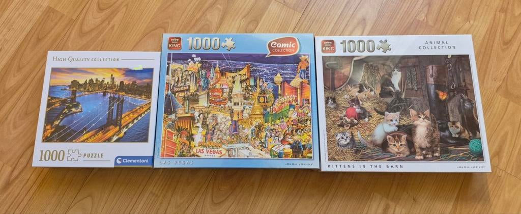 Puzzel 1000 stukjes king en clementoni NIEUW in plastic, Ophalen of Verzenden, 500 t/m 1500 stukjes, Nieuw