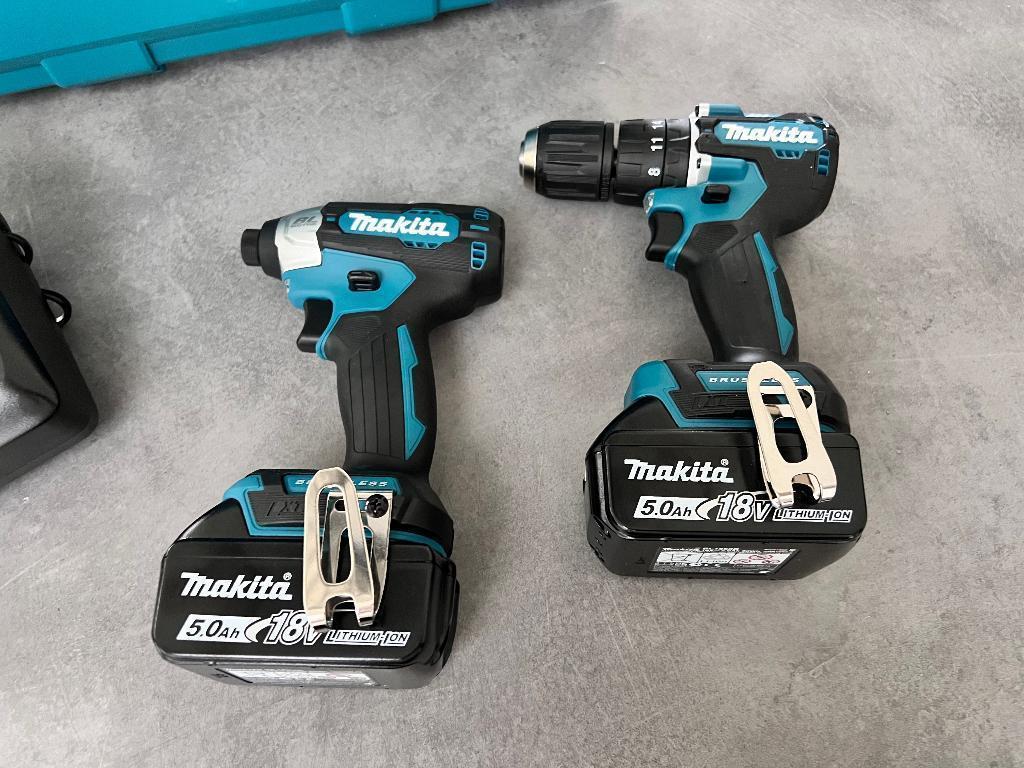 MAKITA DLX2414ST 18V 5Ah ACCU KLOPBOORMACHINE +SLAGSCHROEVER, Ophalen of Verzenden, Nieuw, Boor- en Schroefmachine, Variabele snelheid