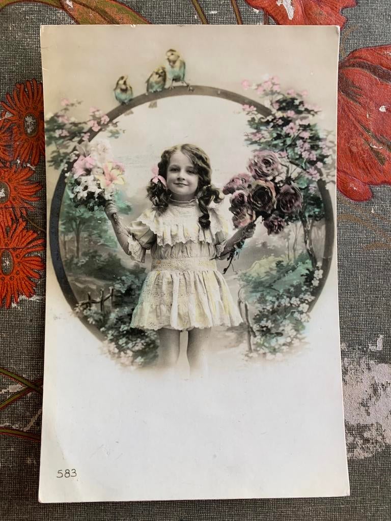 1911 Meisje met lang haar (NN), Ophalen of Verzenden, Voor 1920, Gelopen, Kinderen