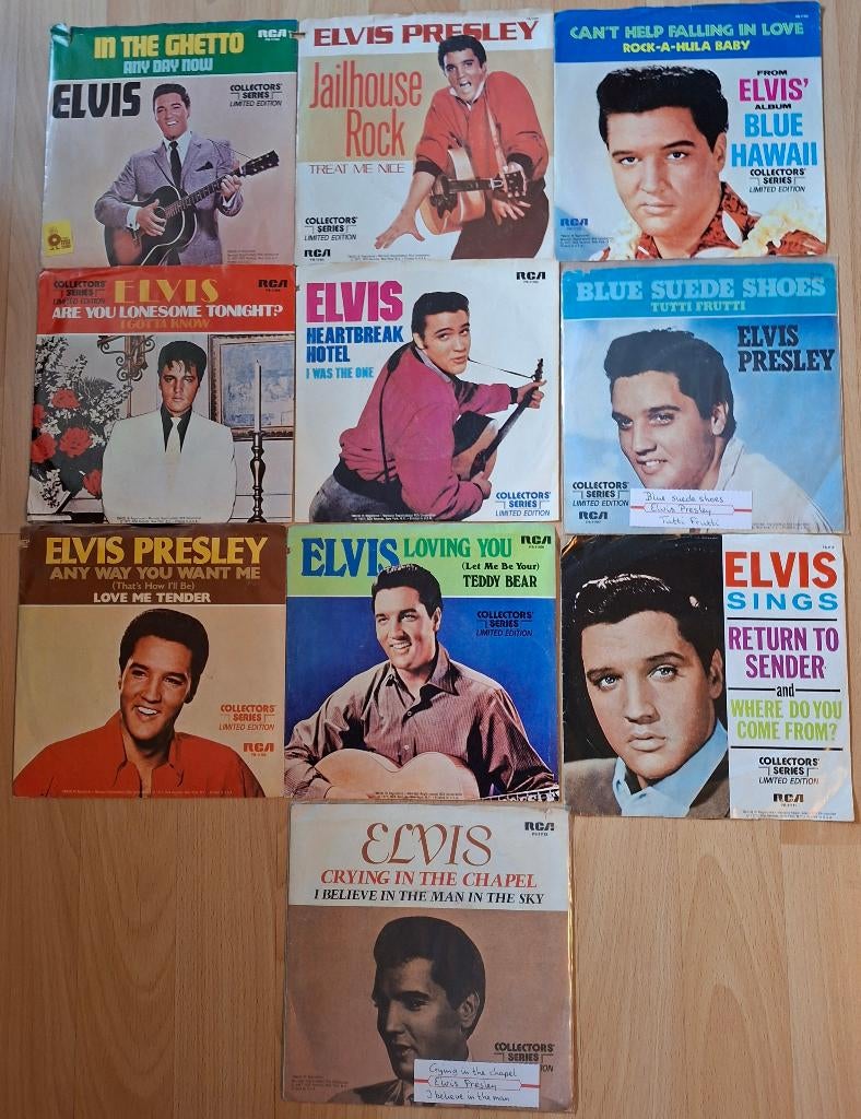 Singels, 10 stuks Elvis Presley collectors series., Cd's en Dvd's, Vinyl Singles, Gebruikt, 7 inch, Single, Ophalen of Verzenden
