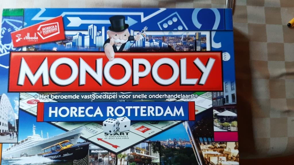 bordspel nieuw Monopoly Horeca Rotterdam Monopolie, Vijf spelers of meer, Ophalen of Verzenden, Nieuw, Monopoly