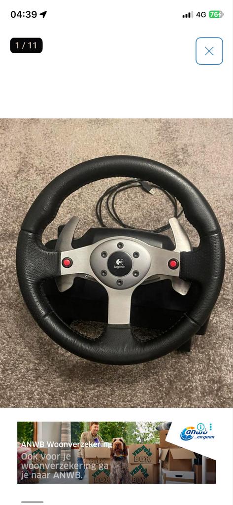 Logitech G25 Racing Wheel Set - Compleet met Shifter&Pedalen, Spelcomputers en Games, Gebruikt, 1 speler, Racen en Vliegen, Ophalen of Verzenden