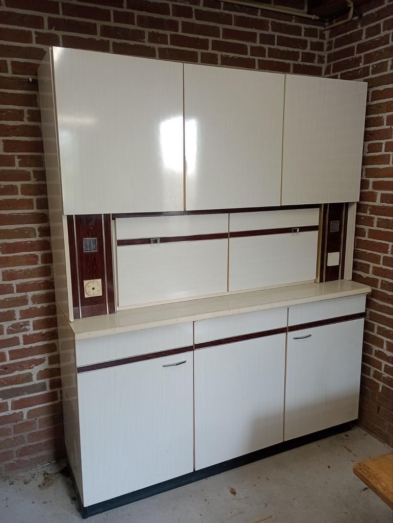 Vintage keukenkast, Ophalen, Gebruikt, Wit, Overige typen