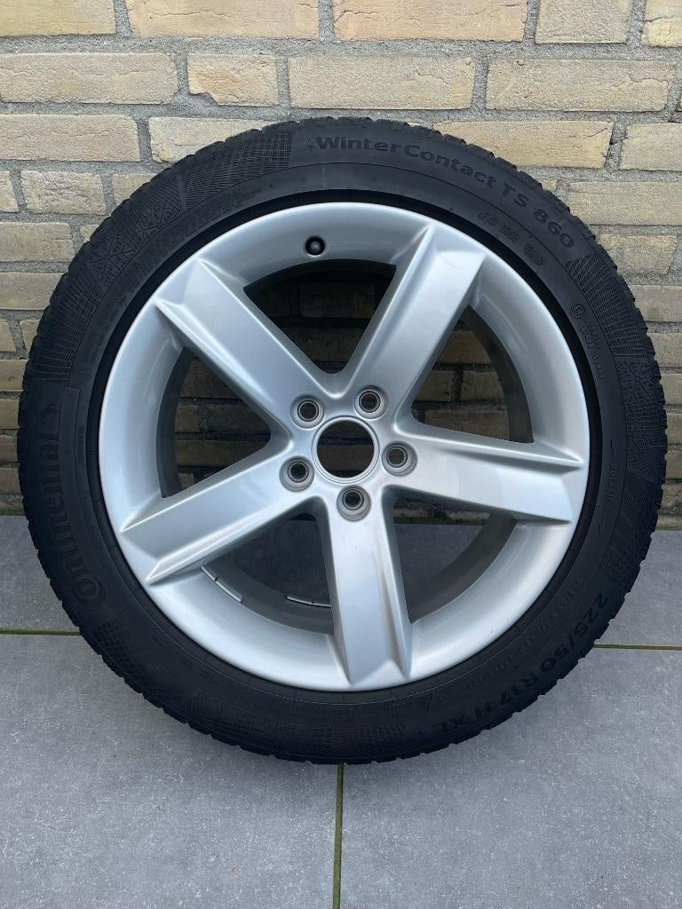 Audi velgen met banden, Auto-onderdelen, Banden en Velgen, Ophalen, Gebruikt, Velg(en), 17 inch