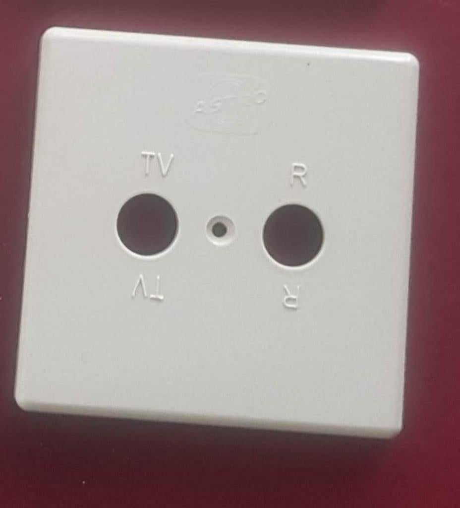 antennedoos afdekplaat stopcontact tv coax cai ptt ziggo kpn, Verzenden, Nieuw, Minder dan 2 meter, Coaxiale kabel