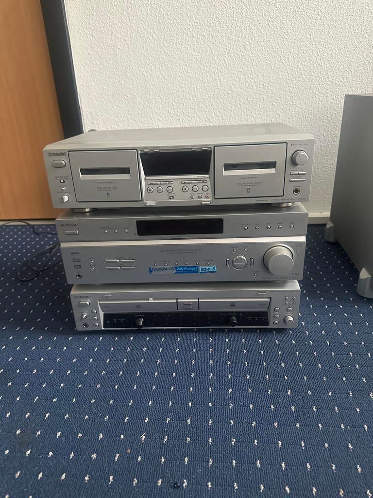 Sony Stereo Set met Cassettedeck, CD-speler, Tuner & Subwoof, Ophalen, Gebruikt, Cassettedeck, Losse componenten