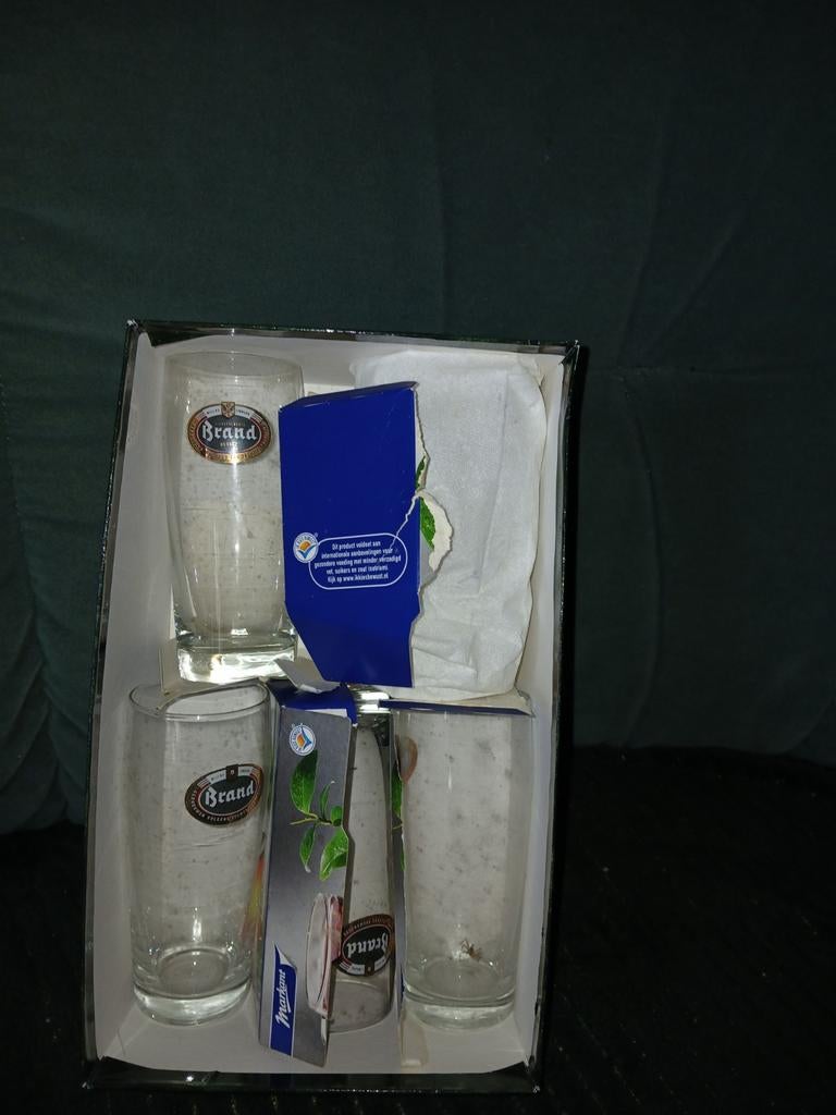 Bier glazen brand, Verzamelen, Ophalen, Zo goed als nieuw, Bierglas