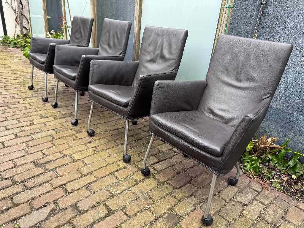 4x Label Donna Rock donkerbruin leer Gerard van de Berg, Ophalen, Gebruikt, Bruin, Vier