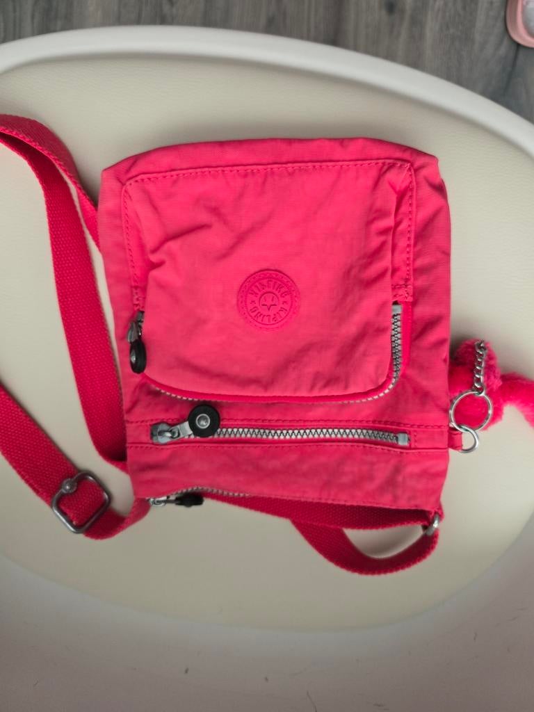 Kipling Kleine Schoudertas - Mooi Roze & Handig, Ophalen of Verzenden, Zo goed als nieuw, Roze, Kipling
