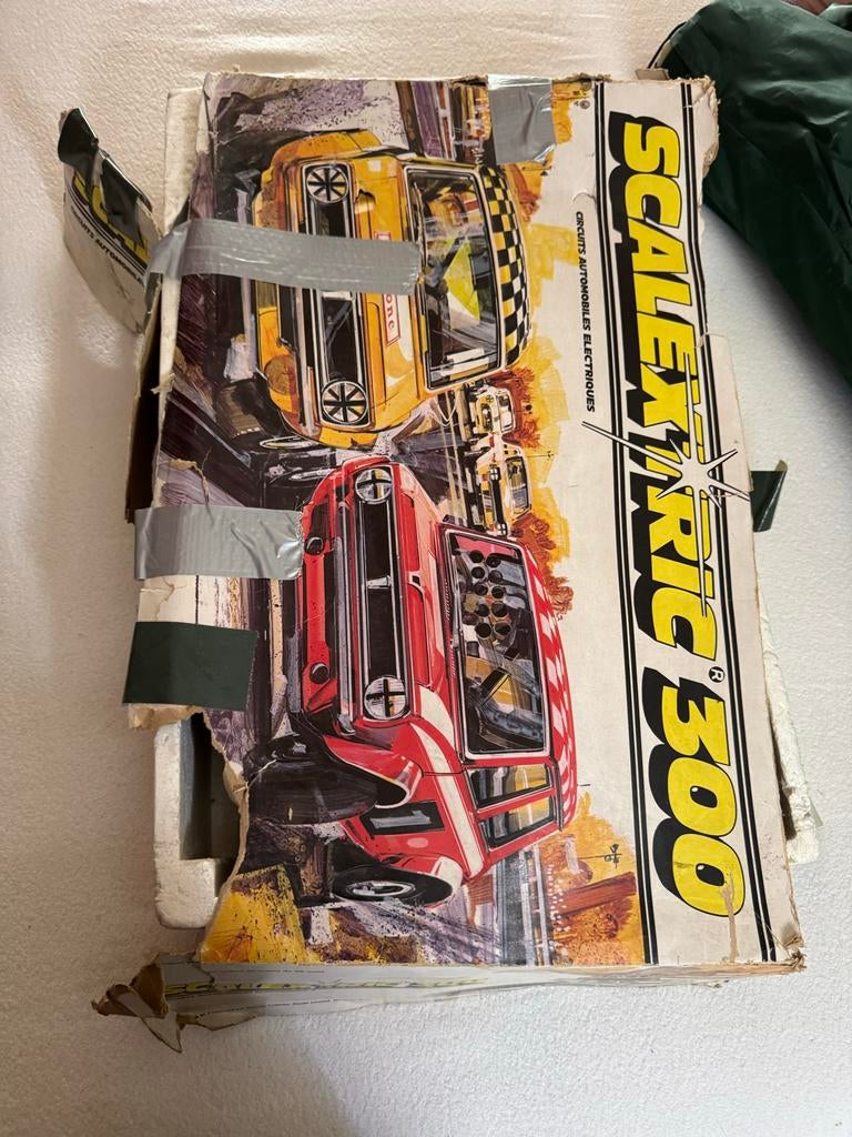 Vintage Scalextric 300 AutoRaceBaan +veel extra’s, Elektrisch, Ophalen, Overige merken, Racebaan
