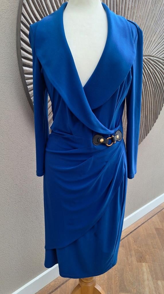 Als nieuw! Prachtige jurk Joseph Ribkoff, 38, Maat 38/40 (M), Blauw, Joseph Ribkoff, Ophalen of Verzenden