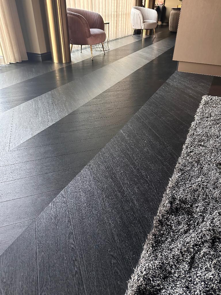 Nieuw in doos 18m2 Forbo  Hongaarse punt pvc, Doe-het-zelf en Verbouw, Vloerdelen en Plavuizen, Ophalen, Kunststof, 50 tot 150 cm