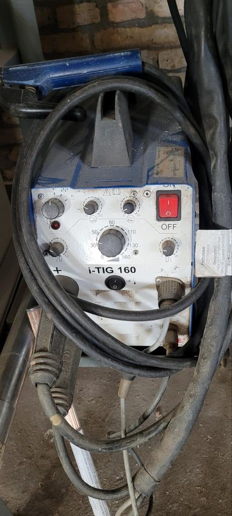 i-TIG 160 lasapparaat met gasfles, Ophalen, Gebruikt, 150 tot 250 ampère, Tig