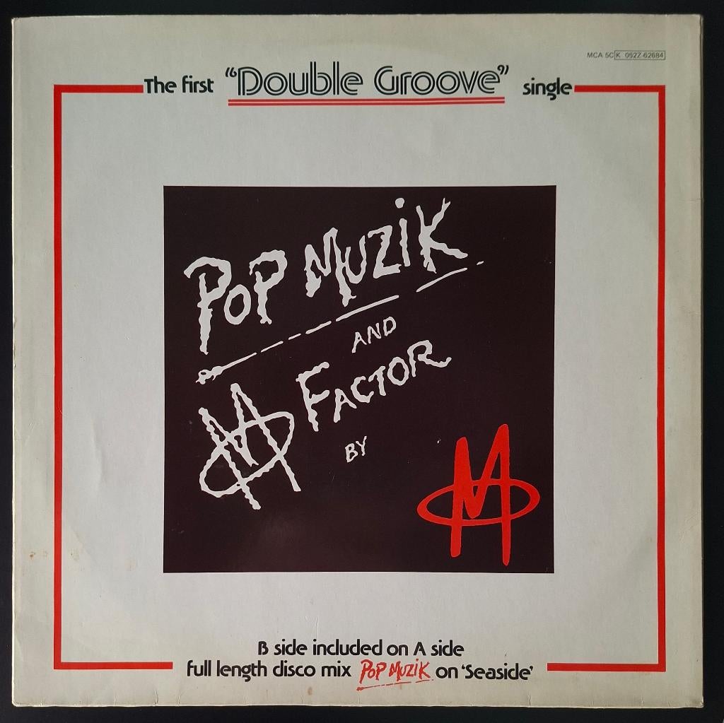 M: Pop muzik  Maxi single vinyl, Cd's en Dvd's, Vinyl Singles, Gebruikt, Maxi-single, Ophalen of Verzenden, Pop