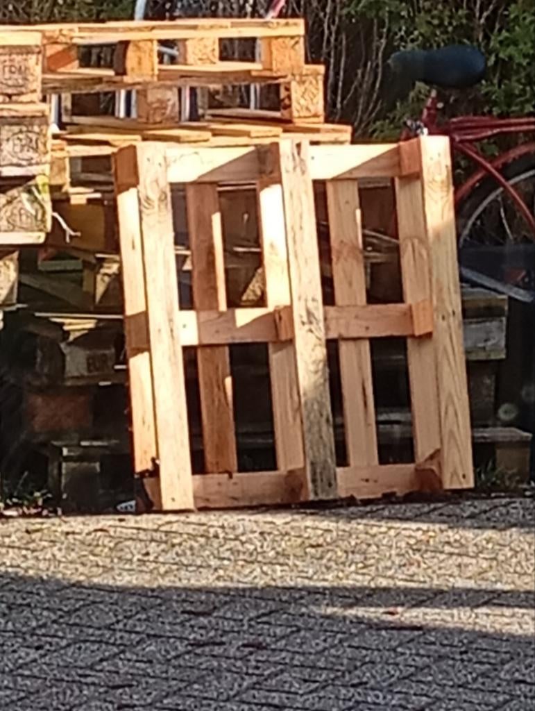 Kleine pallets 60 x 80 cm, zo goed als nieuw hout, Ophalen