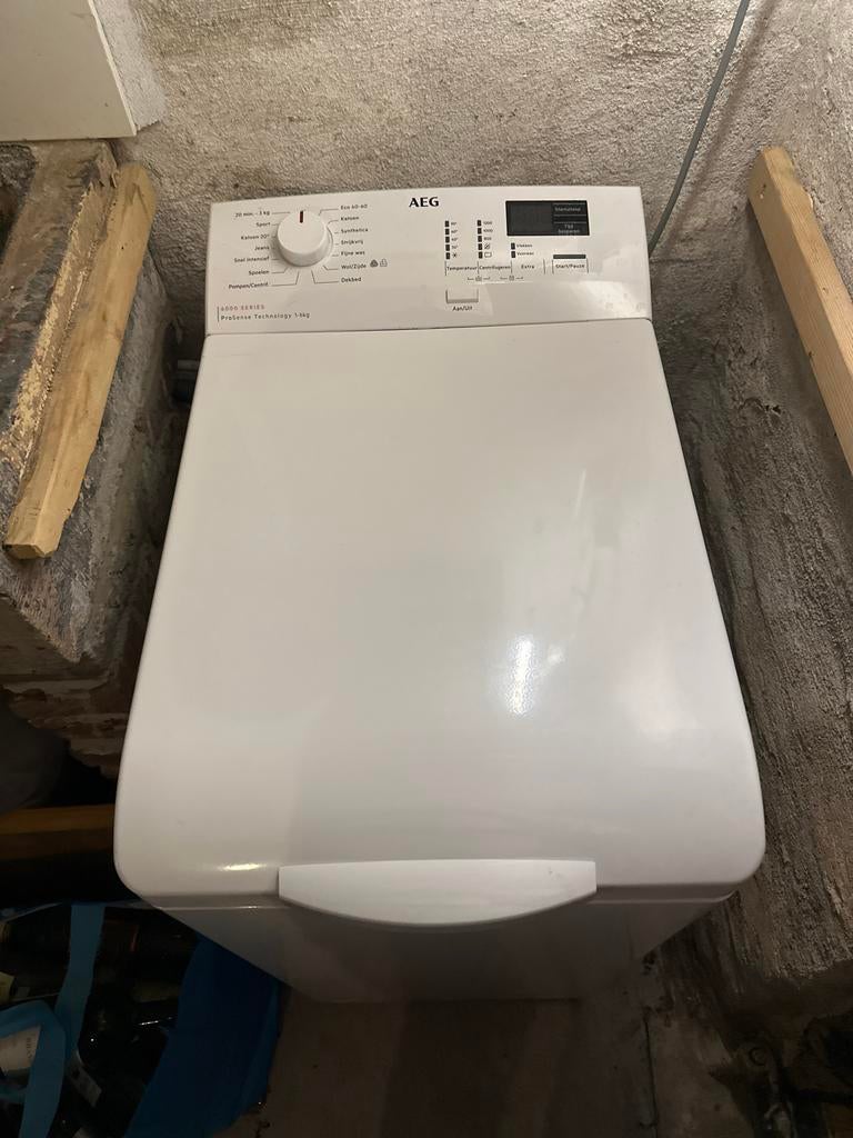 AEG LTR6162 ProSense Bovenlader Wasmachine - Nieuw, Ophalen, Bovenlader, Nieuw, Energieklasse A of zuiniger